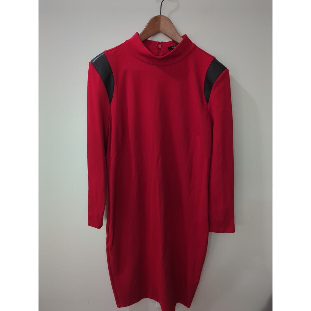 Eva Longoria Red Long Sleeve Bodycon Dress